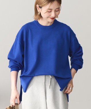 AMERICAN HOLIC 【WEB限定】バイパチサイドスリットニットプルオーバー Blue