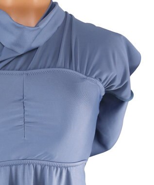 San-ai Resort（三愛水着楽園） ワコール定番商品カップ使用GHIカップの大きなお胸に対応【グラマラスフィット】ワイヤーAライン水着　9D-M　【San-ai Resort（サンアイリゾート）】 ブルー