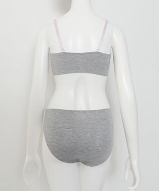 WEGO 【ブラトップ＆ショーツセット】Liliane　Ciel　サイドライン グレー