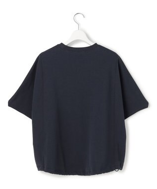 23区 【SLOW/一部店舗限定】ライトダンボール ドロストデザイン カットソー グレイッシュネイビー