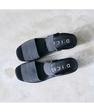 MODE ET JACOMO <D'ICI>ストレッチクロスウェッジサンダル