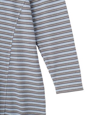 Green Parks ヘンリーネックワンピース Border Blue