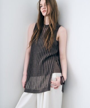 uncrave ラミーリネンニット タンクトップ