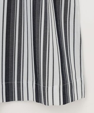 自由区 【洗える/セットアイテム】ウールブレンドベスト×ストライプワンピ ネイビー系1