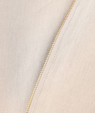 23区 リネンレーヨンストレッチ ノーカラー ブルゾン ベージュ系