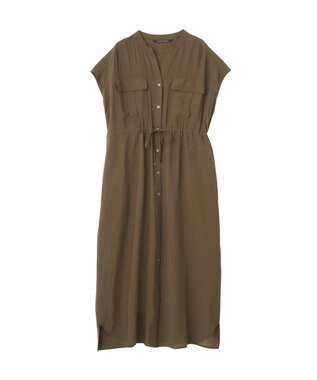 YECCA VECCA ミリタリースキッパーシャツワンピース Khaki