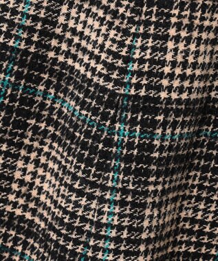 23区 L 【R(アール)】カラーウィンドウペンチェック スカート ベージュxブラック