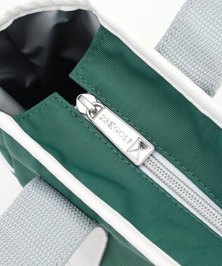 23区GOLF 【UNISEX】『PEANUTS』コラボ　保冷機能付きカートバッグ　JOE COOLのクールなイラスト グリーン系