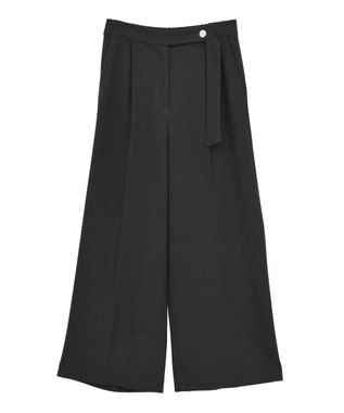 YECCA VECCA 金釦アクセントベルトワイドパンツ Blue