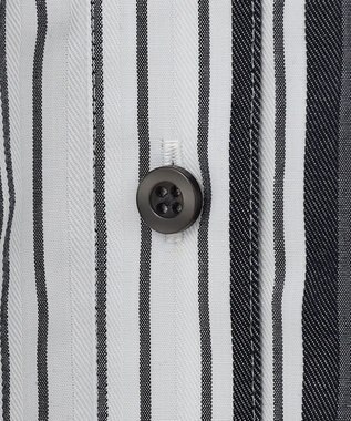 自由区 【洗える/セットアイテム】ウールブレンドベスト×ストライプワンピ ネイビー系1