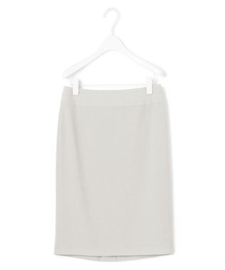 ICB 【接触冷感・防シワ・速乾・洗える】レーヨンライクトロ タイトスカート ライトグレー系