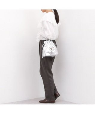 UNBILLION ペルケ perche / マルチスタッズ2wayドロストショルダー シルバー