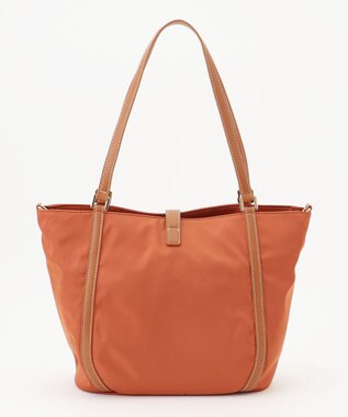 LA BAGAGERIE ひねり金具付きエレガンストート　Mサイズ レンガブラウン