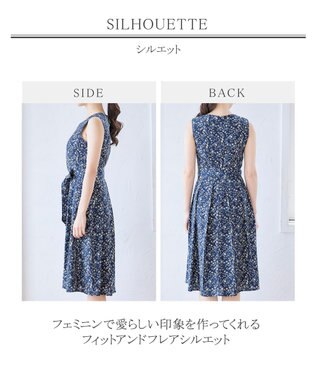 洗える 大人華やかなノースリーブ花柄ワンピース Tiaclasse ファッション通販 公式通販 オンワード クローゼット