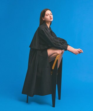 GRACE CONTINENTAL タッサードレスコート ブラック