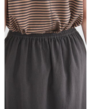 AMERICAN HOLIC リネンブレンドフレアスカート1 Charcoal Gray