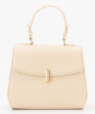 組曲 【加藤ローサさん着用】トップハンドル ハンドバッグ アイボリー系