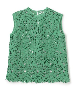 BEIGE， NARCISSUS / レースブラウス Pine Green