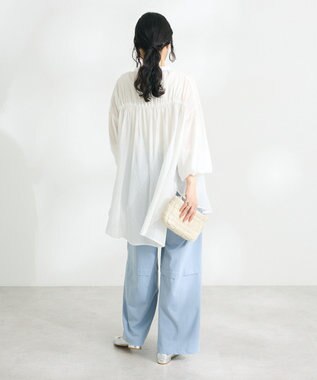 CRAFT STANDARD BOUTIQUE ヴィンテージボイルシャーリングチュニック White