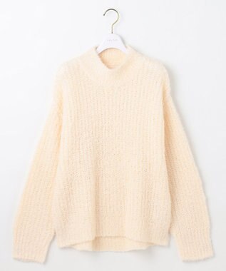 ANY SIS 【洗える】ブークレースパンコール ニット アイボリー