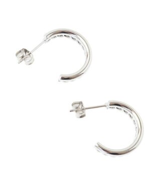 Green Parks ・ＨＡＬＦ　ＴＩＭＥサージカルサークルピアス Silver