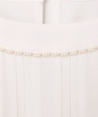 ANY SIS 【洗える】フロントプリーツシフォン ブラウス オフ