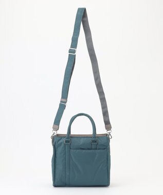 Y'SACCS ツイルナイロン　スクエアトート　Sサイズ ブルーグリーン