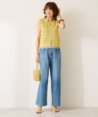 AMERICAN HOLIC 【前後2WAY】レース編みニットベスト Pistachio