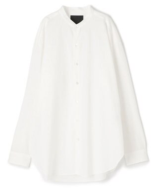 JOSEPH HOMME 【HIGH GRADE LINE】コットンポプリン　バンドカラーシャツ ホワイト系