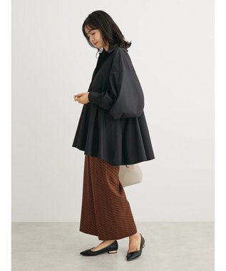 Green Parks ・ｆｕｒｒｙ　ｒａｔｅ　変形キリカエシャツチュニック Black