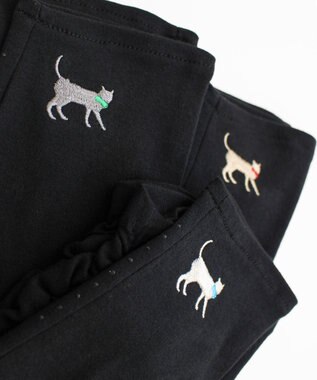 ORuKuBET 【WOMEN】 おさんぽねこ刺繍UVグローブ / UVカット / 猫グッズ グレー