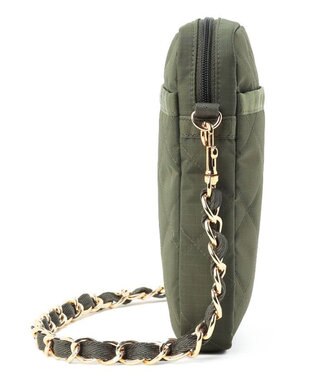 LeSportsac CHAIN MINI PHONE CRSBDY/ダークオリーブチェーンキルト ダークオリーブチェーンキルト