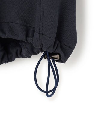 23区 【SLOW/一部店舗限定】ライトダンボール ドロストデザイン カットソー グレイッシュネイビー