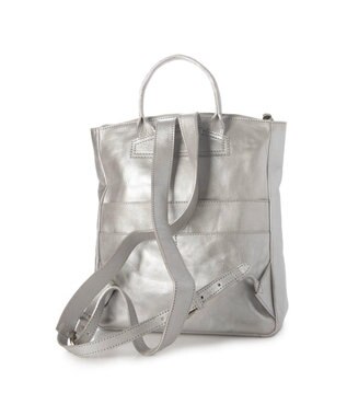 UNBILLION ピークスピーク PEAKS PEAK / 牛革レザーメッシュA4リュック シルバー