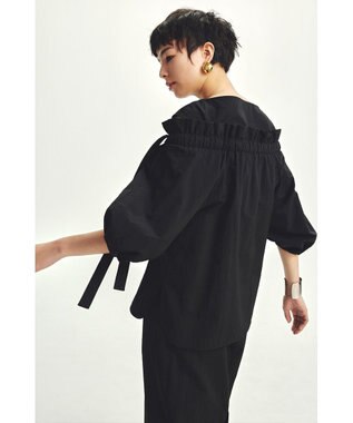 uncrave ライトプルーフナイロン ドロストワンピース ブラック