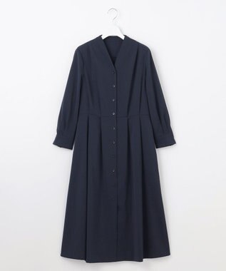 自由区 【接触冷感・UVカット・吸水速乾・洗える】ドライタッチファンクショナル ワンピース ネイビー