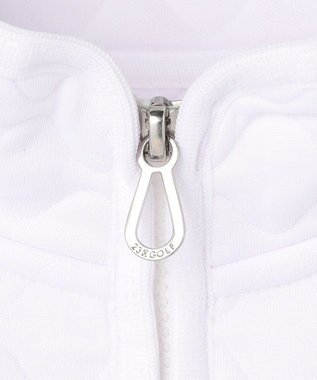 23区GOLF 【MEN】ウェーブキルトジャガードプルオーバー ホワイト系