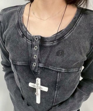 WEGO LMIXウッドクロスネックレス