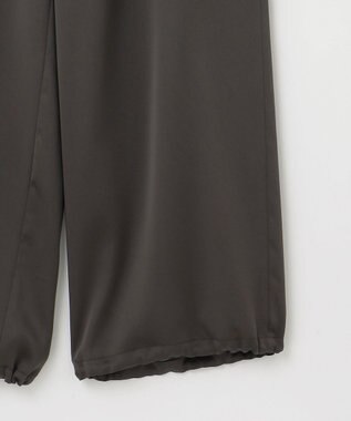 23区 【GLOW8月号掲載/洗える】スムースサテン パラシュートパンツ ダークブラウン系