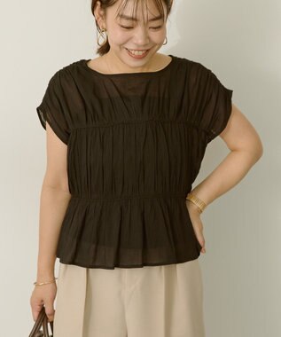 AMERICAN HOLIC 【前後2WAY】フロントリボンブラウス Black