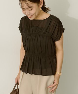 AMERICAN HOLIC 【前後2WAY】フロントリボンブラウス Black