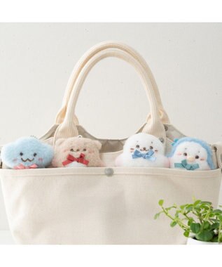 Mother garden しろたん フラットチーク キーホルダー 《しろたん》 単品 しろたん