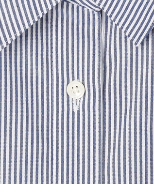 J.PRESS LADIES COTTON TEX ブラウス ネイビーストライプ系