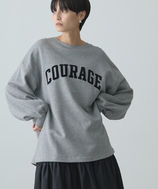 AMERICAN HOLIC ＣＯＹＲＡＧＥフロッキーロングスウェット3 Gray Mixture