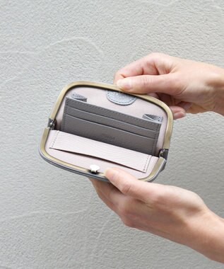 FOLNA RD ショート天溝がま口 財布 グレー