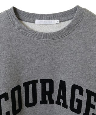 AMERICAN HOLIC ＣＯＹＲＡＧＥフロッキーロングスウェット3 Gray Mixture