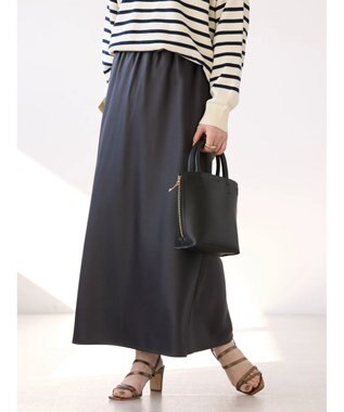 AMERICAN HOLIC イージーケアマーメイドサテンスカート Charcoal Gray