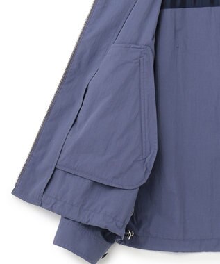 J.PRESS MEN コットンナイロンタイプライター ゴルフジャケット ダルブルー系