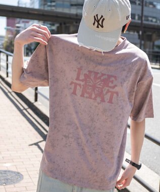 WEGO スノーパターングラフィックT（SS） ピンク