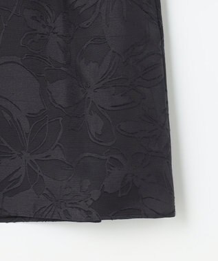 自由区 L 【カタログ掲載・セットアップ対応】フラワーオパールプリントブロッキング ブラウス ネイビー